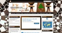 Desktop Screenshot of lebanesechess.com